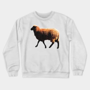 Fuzzy Golden Brown Sheep Crewneck Sweatshirt
